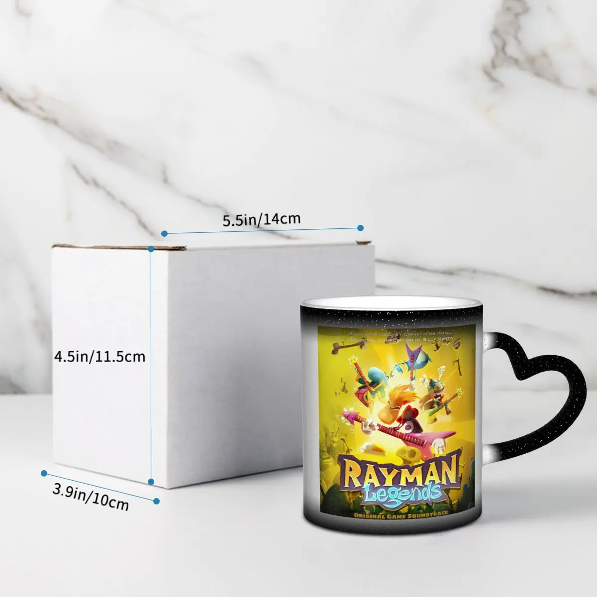 كوب ألعاب كرتونية Rayman Legends، أكواب قهوة سيراميك مضحكة، أكواب شاي، كوب حليب، أدوات للشرب هدية للأصدقاء