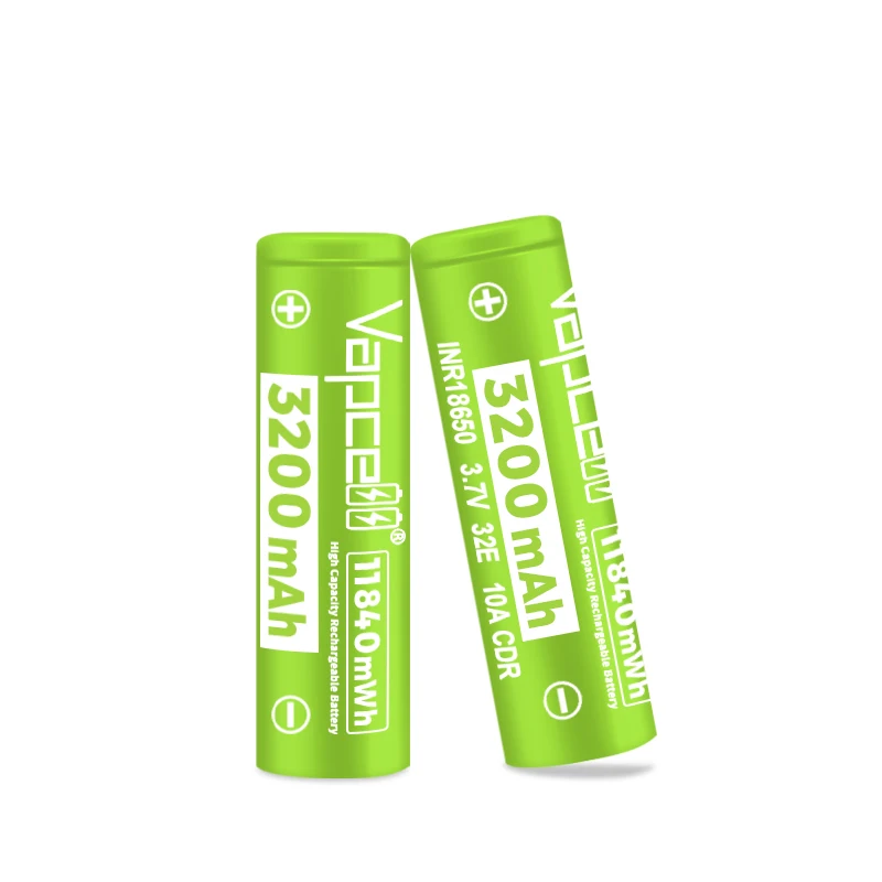 Vapcell INR18650 32E 3200mAh 10A 3.7V Rechargeable Lithium Ion Battery for Flashlight
