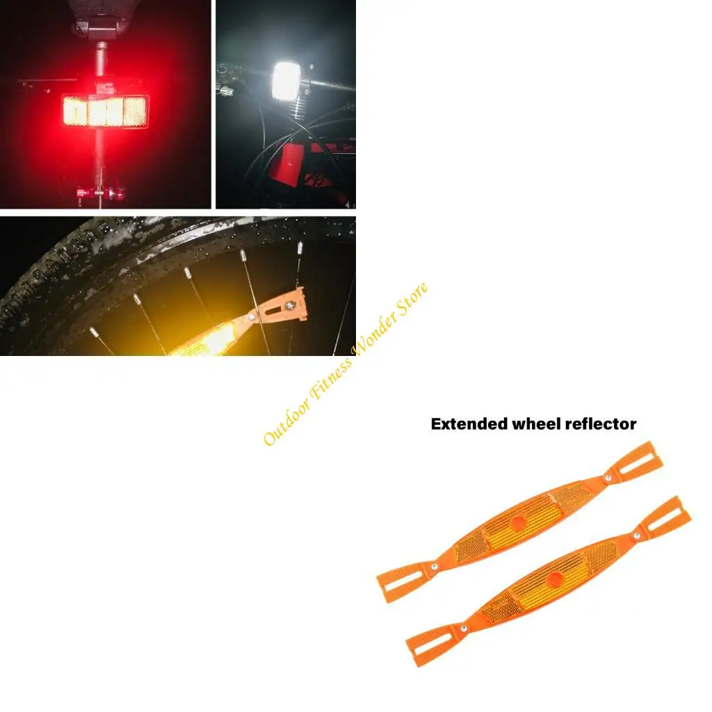 

E8BF Bike Wheel Safety Ofterrauls Premium Plastic Bicycles Outlips полосы