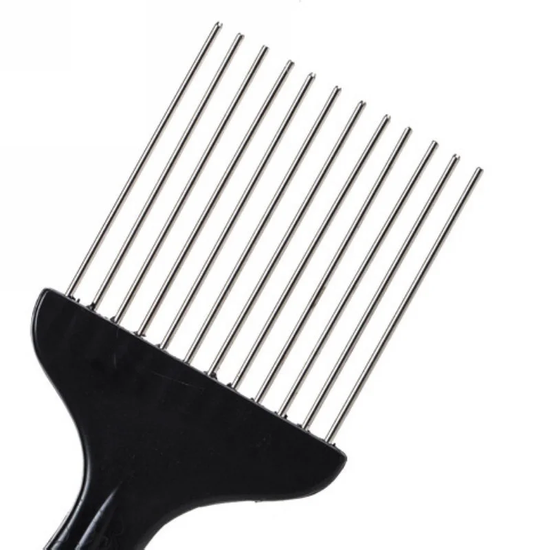 Black Fist Metal African Hair Pik Afro Comb Brush Hairdressing Hairstyle Styling Tool Hair Care Comb расческа для волос