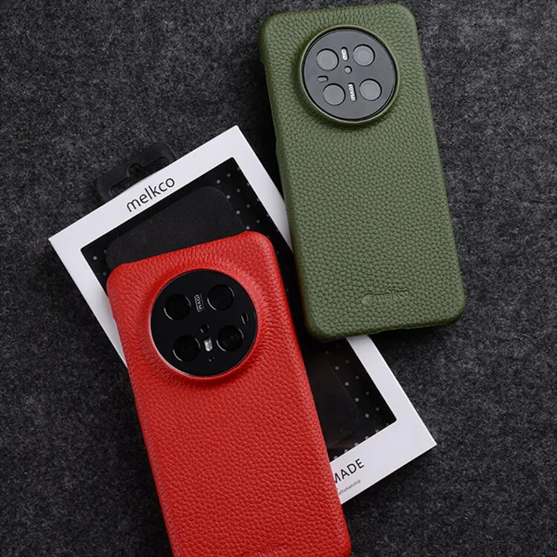 

Чехол Mate70 Melkco из натуральной кожи с магнитным притяжением для Huawei Mate 70 Plus, деловой защитный чехол из воловьей кожи с розничной коробкой