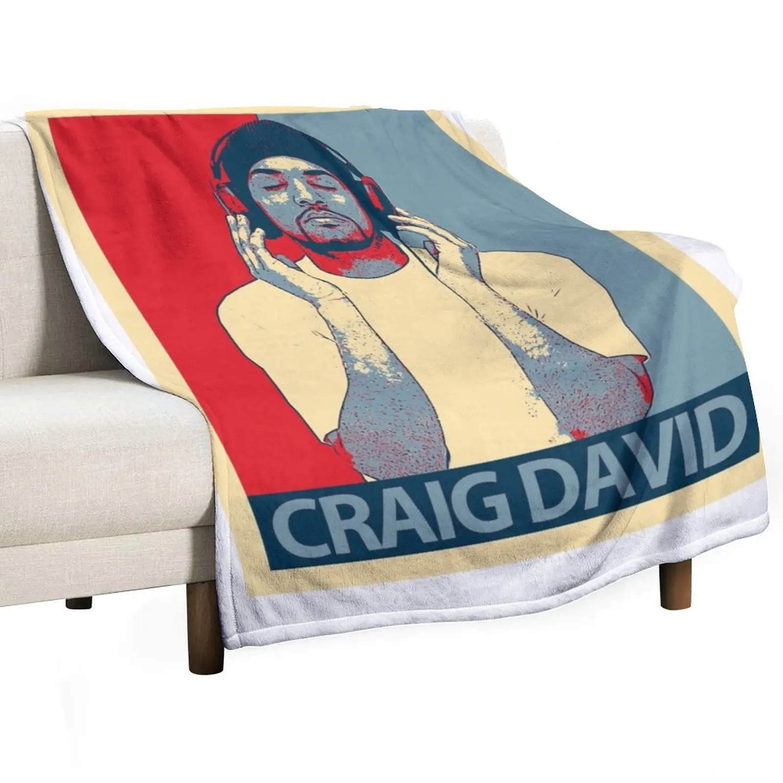 Craig David trending Throw Blanket Flannel Fabric Personalized Gift Blankets