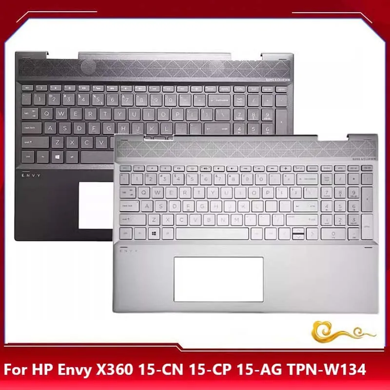 

YUEBEISHENG New/Org For HP ENVY15 X360 15-CN 15M-CN CP TPN-W134 Palmrest US keybaord Upper cover w/ Backlit