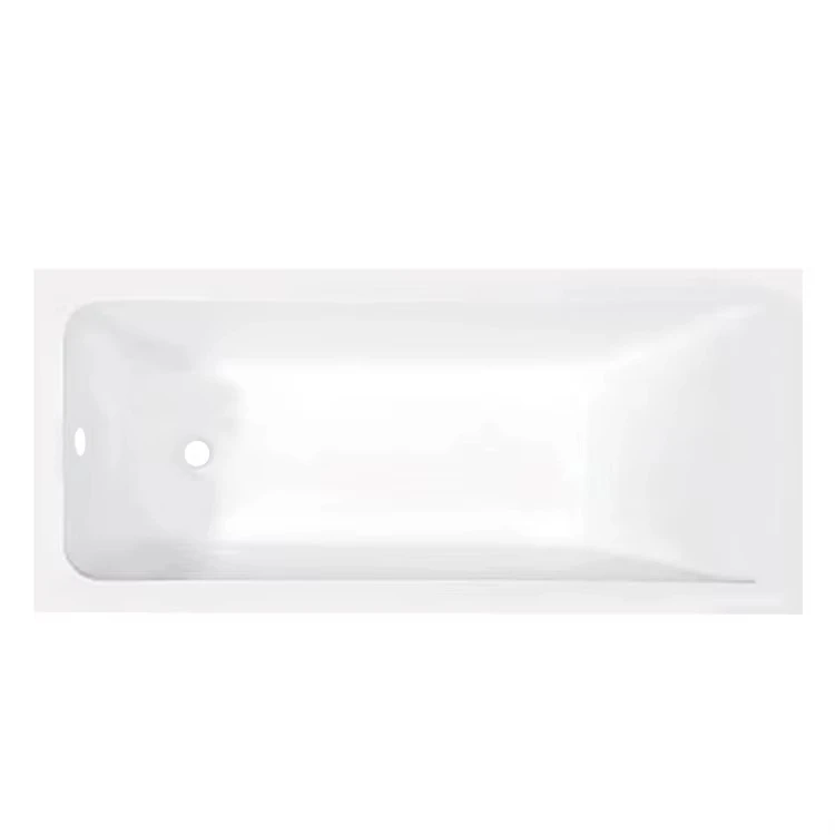 

Factory Direct Large Space Hotel Home Bathroom White Square Soaking ABS Drop In Bathtub