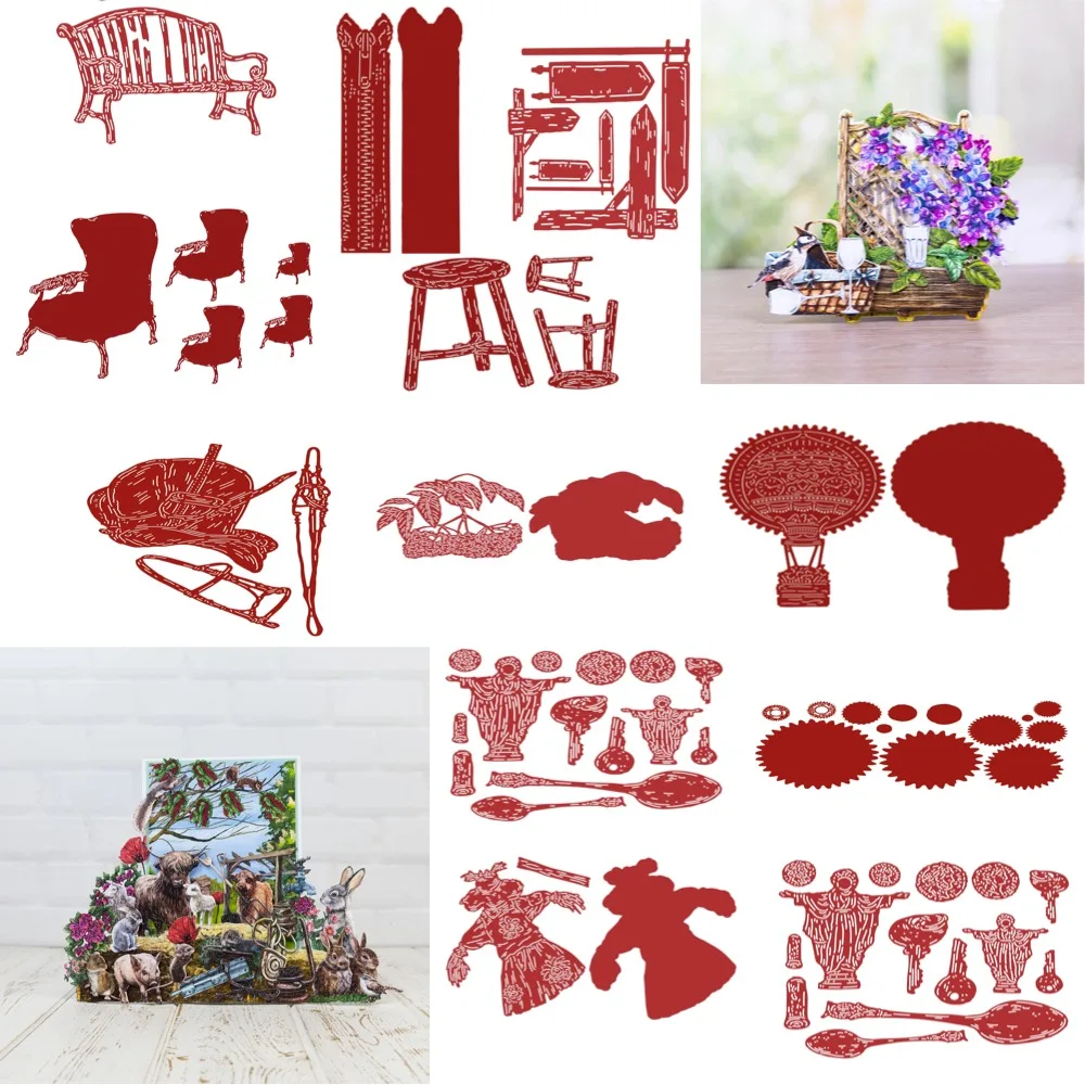 

Scarecrow 2025 NEW Cutting Dies Scrapbook Diary Decoration Stencil Embossing Template DIY Greeting Card Handmade