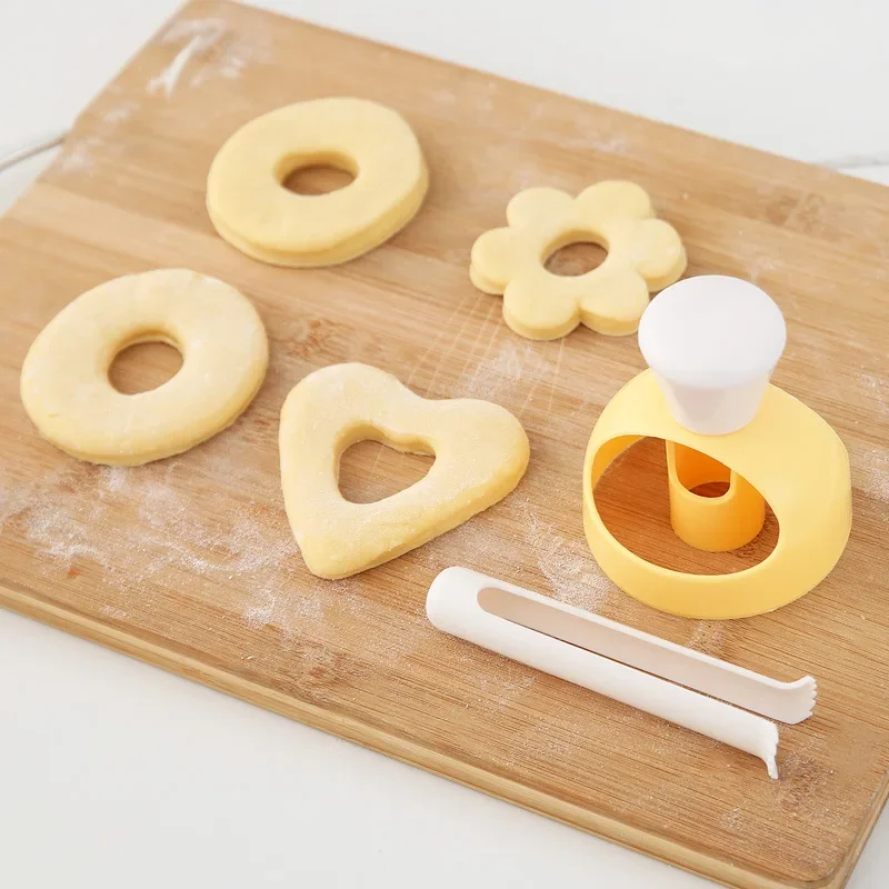 DIY Creative Donut Mold Doughnuts Cooking Cutter Desserts Bread Cutting Maker Cake Decorating Tools Kitchen Baking Accessories