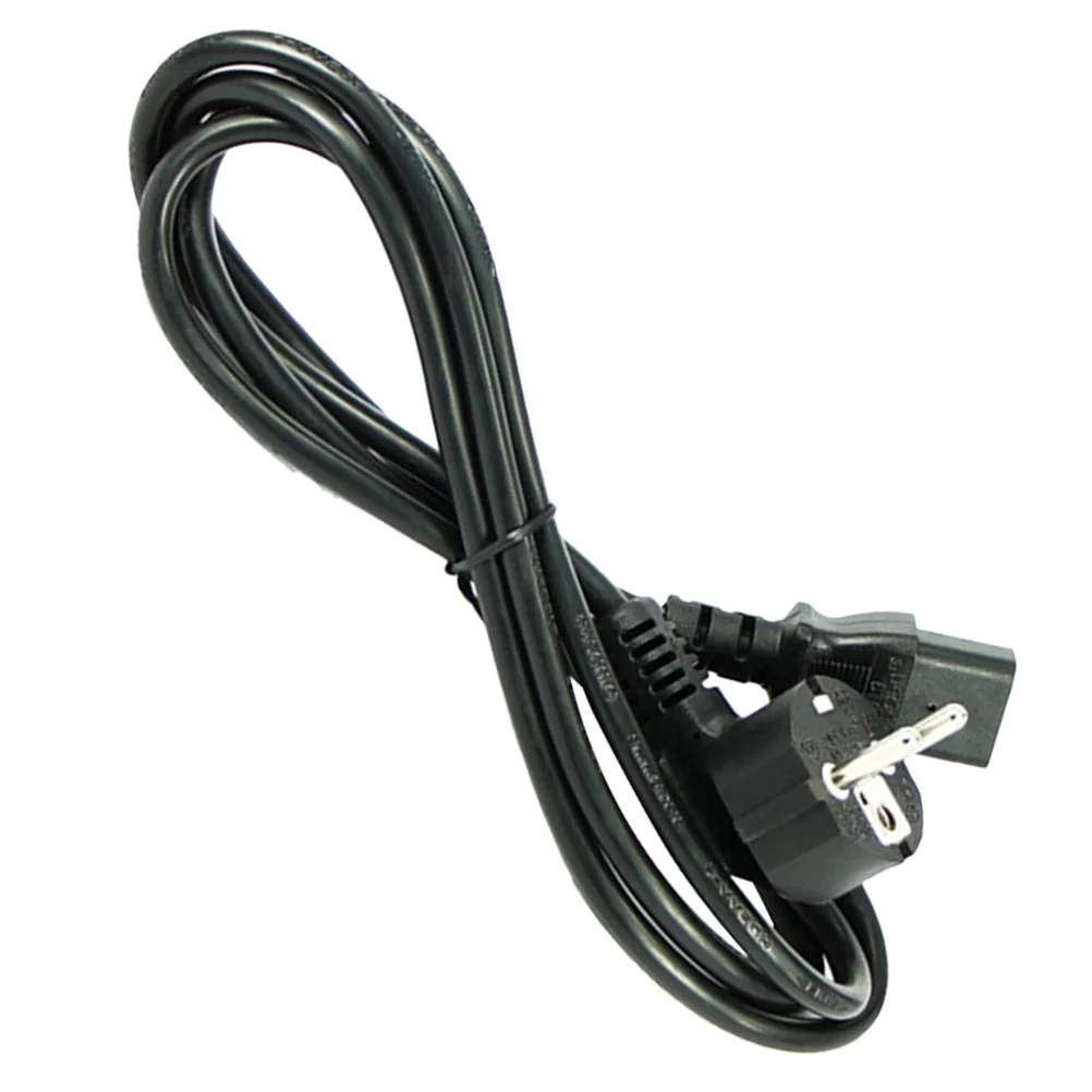 Replacement Power Supply Cable 1 Meter 2 Pin for Laptop Monitor Pc Electrical Tools High Grade PVC Copper Material