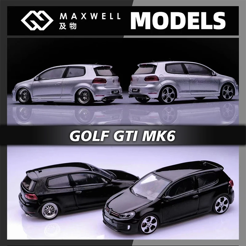 

Maxwell 1:64 Golf GTI MK6 VI открывающийся капюшон VAG BBS литые модели автомобилей коллекционные миниатюрные игрушки