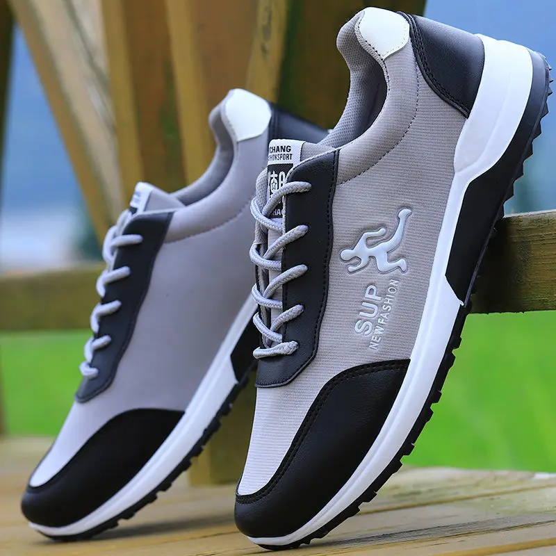 Men Tennis Shoes Canvas Sports Shoes for Men Lace Up Breathable Casual Sneakers Non-slip Training Footwear Men Vulcanized Shoes