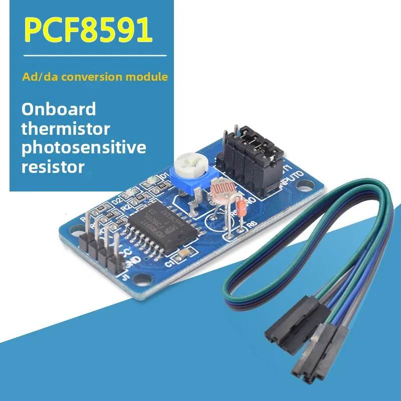 

PCF8591 module AD/DA conversion Analog-to-digital/temperature illuminance Acquisition of digital-to-analog conversion