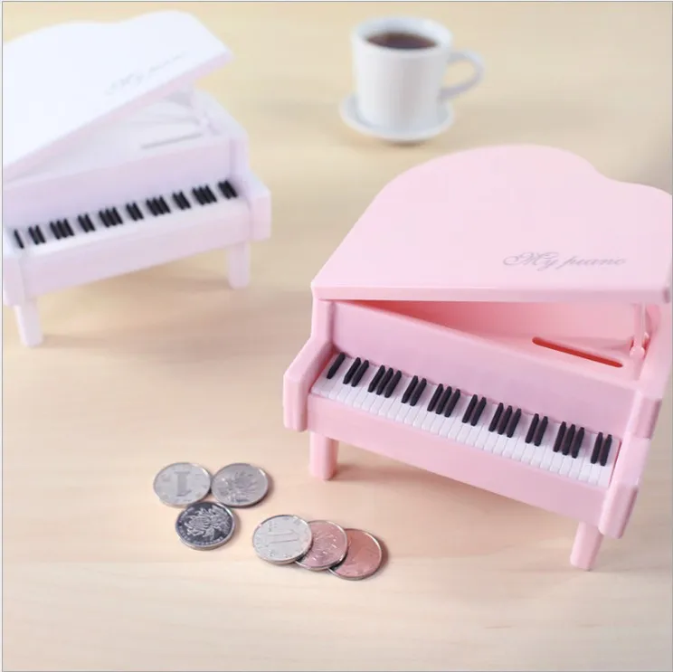 Simulatie Piano Spaarbank Kinderen Besparingen Speelgoed Home Decor Ornament Creatieve Piano Muntbank voor Kinderen Verjaardagscadeaus