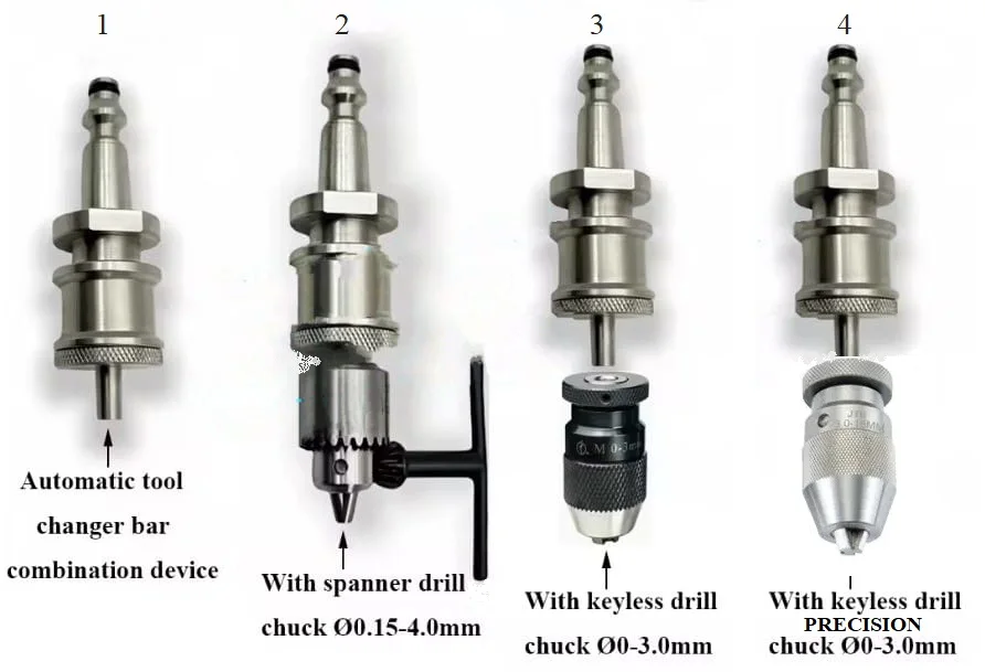 ATC adaptor suitable for EXCETEK/KOTON CNC EDM Drill machine ER Drill Chuck Automatic tool changer bar combination device