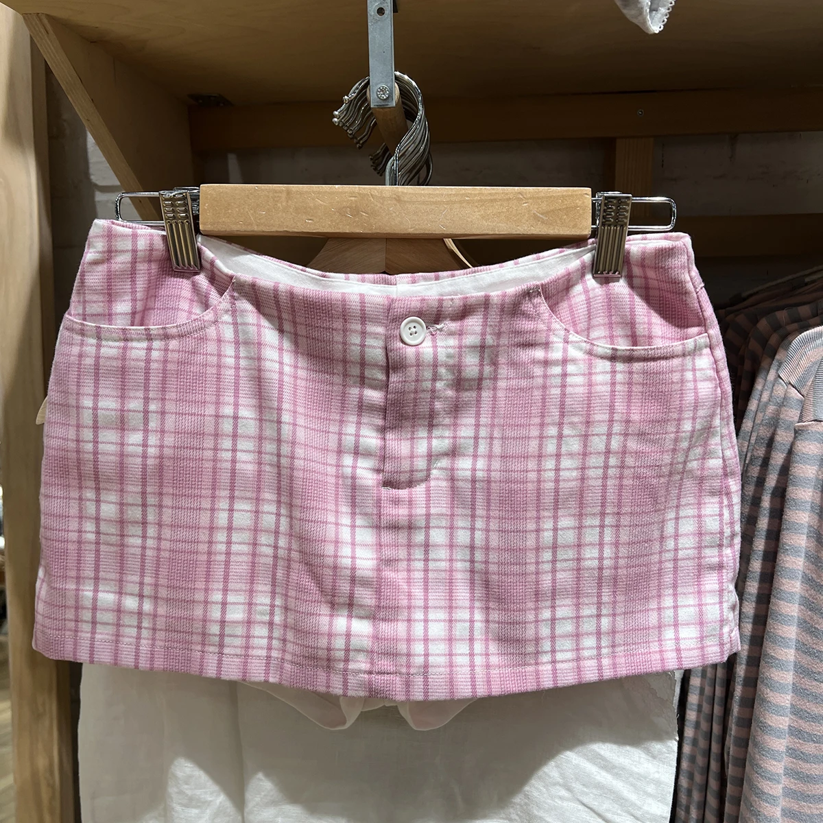 

Sweet Plaid Slim Skirts Women Summer Clothes Cotton High Waist A Line Vintage Pencil Skirt Girls Fashion Bodycon Y2K Sexy Skirts