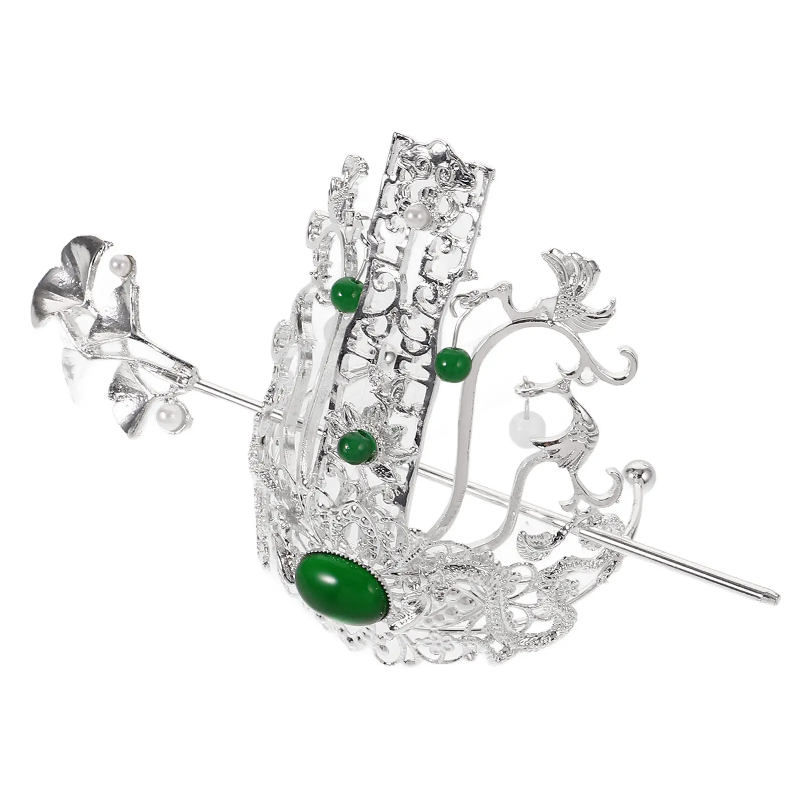 

Набор из 1 шт. винтажных китайских заколок для волос в стиле Ханьфу с драконьей короной, старинный головной убор для мужчин