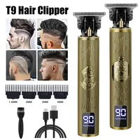 Hair Cutting Machine T9 Vintage Hair Clipper USB Fast Charging Shaver Barber Cordless Hair Trimmer For Men's Barbe