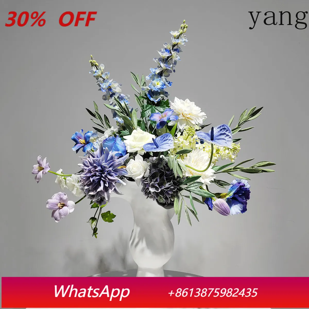 

CX simple modern creative blue purple simulation flower decoration