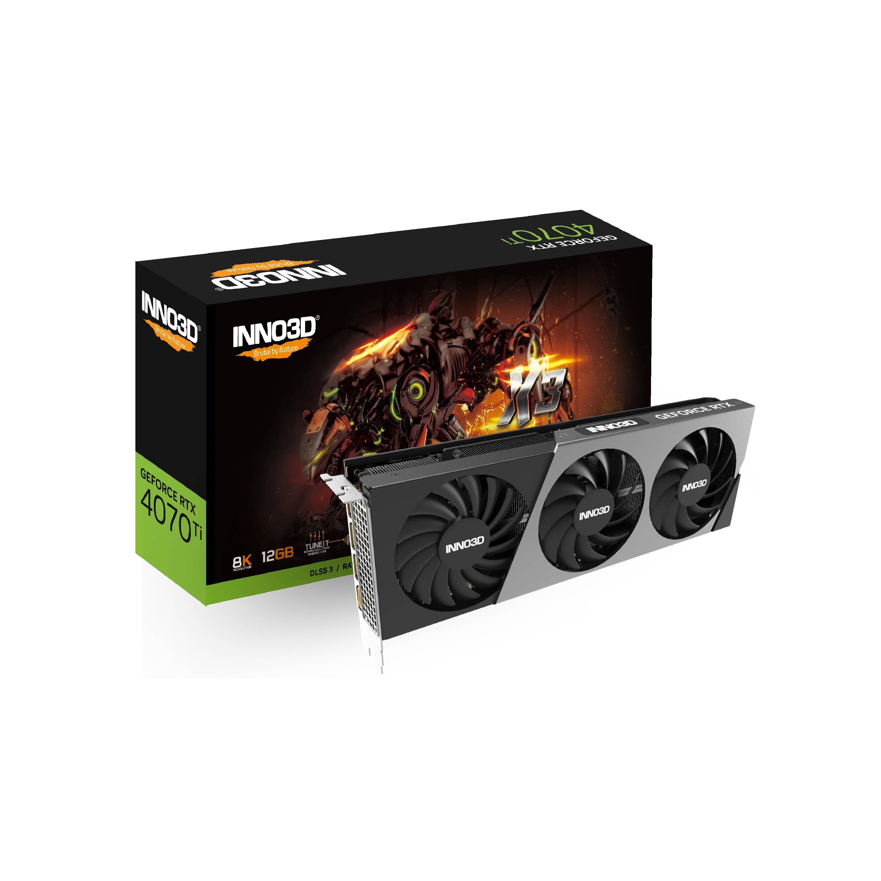 INNO3D GEFORCE RTX 4070 Ti Bery 12G GDDR6X, carte de fouille de jeu, GPU RTX 4070 Ti, nouveau