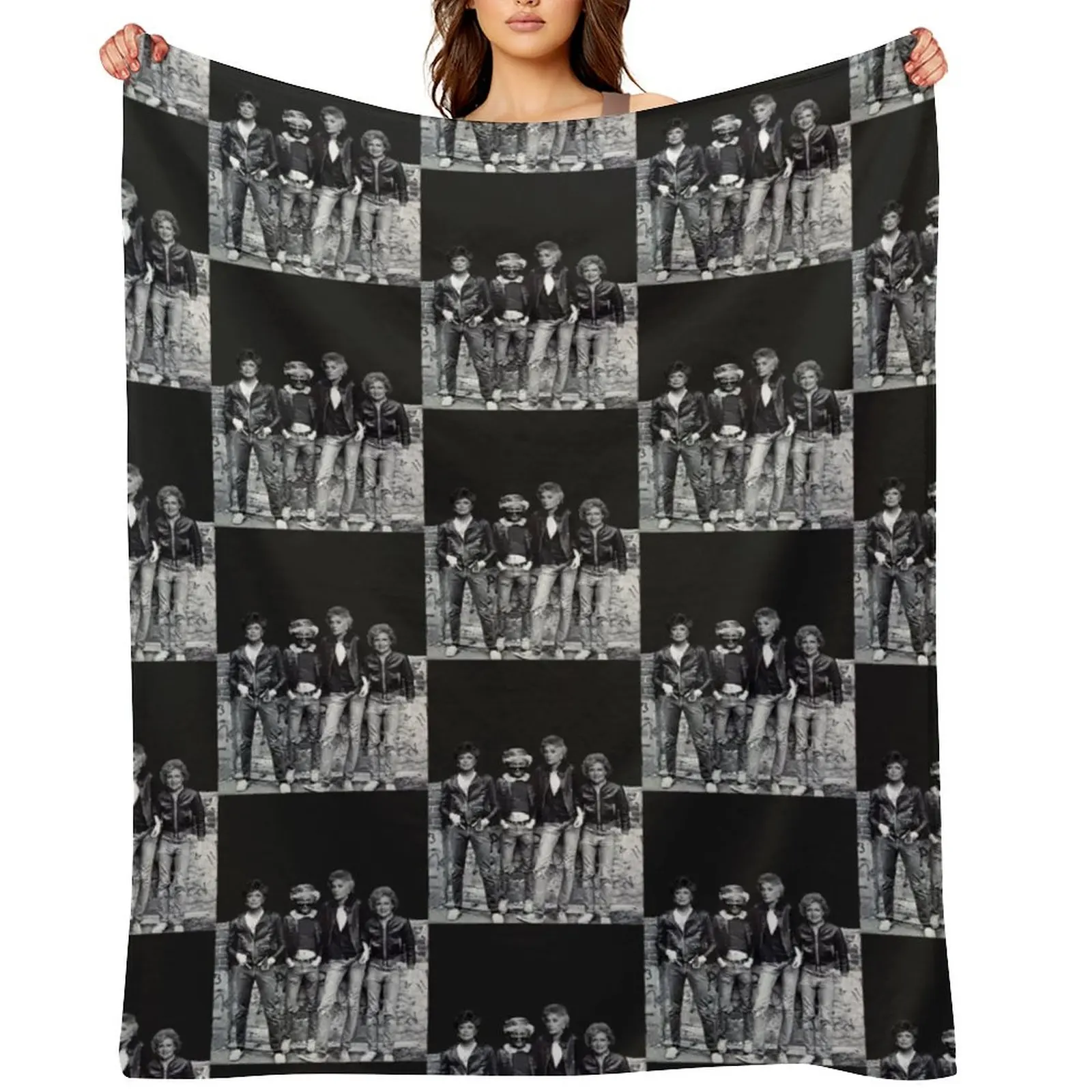 

Golden Warhol Girls Throw Blanket Softest Heavy warm winter Hairy Blankets