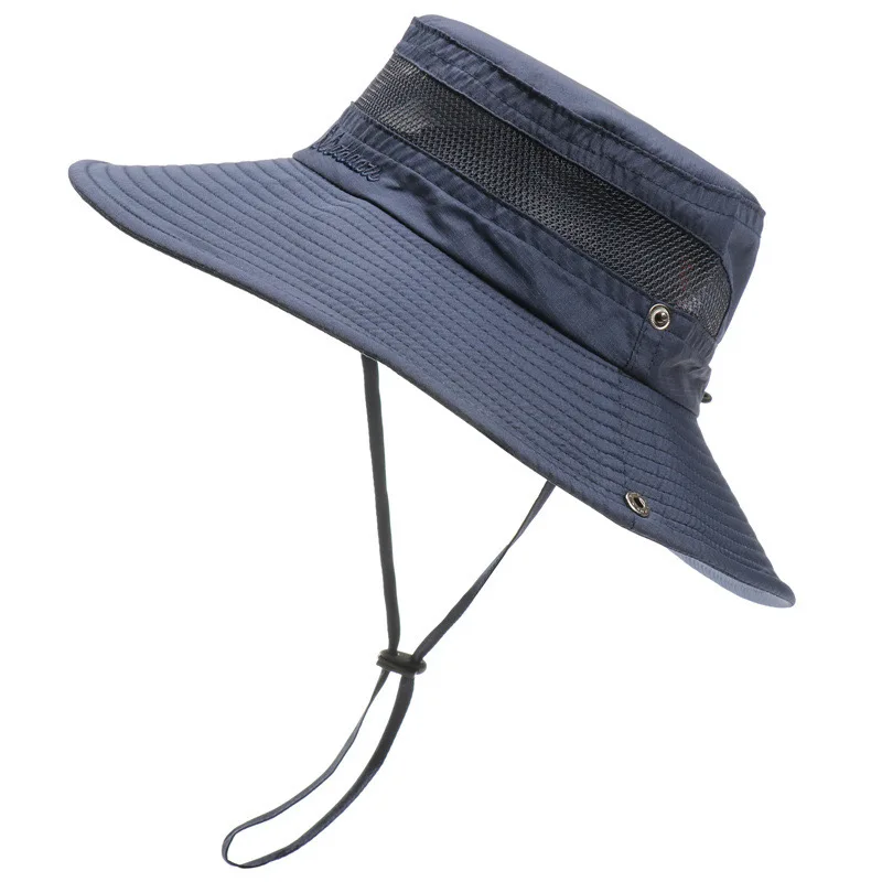 Sommer-Bergsteiger-Outdoor-Hüte für Damen und Herren, Dschungel-Abenteuer, Reisen, atmungsaktiv, große Traufe, leicht, faltbar, Sonnenschutz – Detail 7