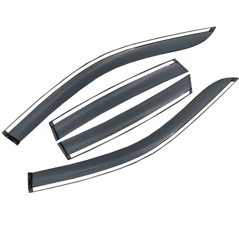 4Pcs Window Rain Deflector Guard Strip Rain Shield Sun Visor Accessories Modified for XPeng P5