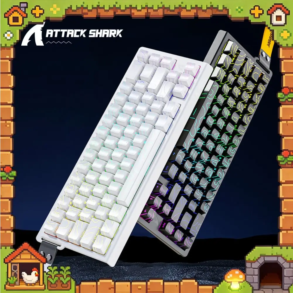 Attack Shark X68HE Magnetic Switch Keyboard Wired 8K 0.01mm RT Accuracy 0.125MS Low Latency VALORANT Gaming Mechanical Keyboard