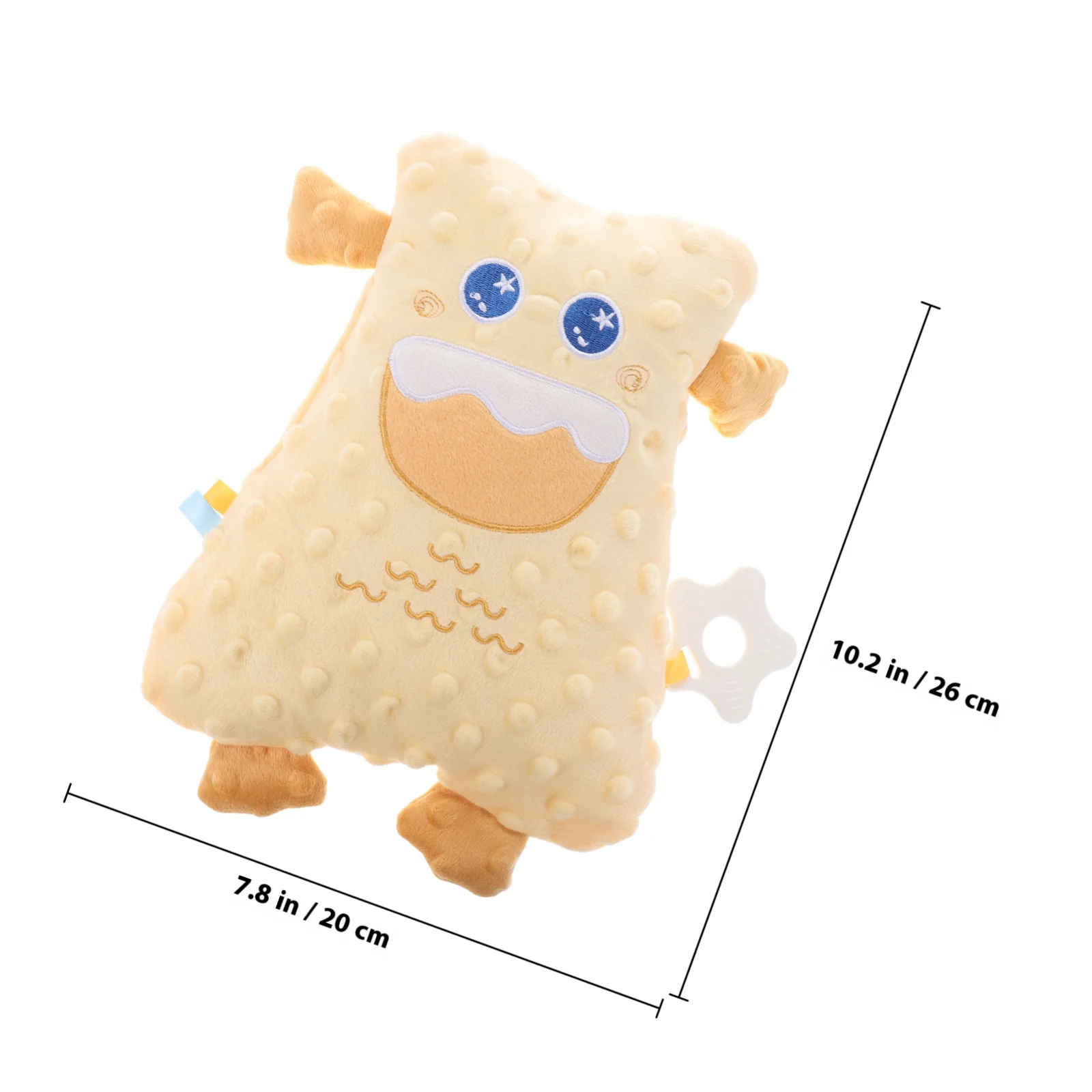 1 eenheid rustgevende oplossing voor pasgeborenen, schattig veiligheidsdekentje voor baby's, kalmerend hulpmiddel voor het slapengaan, kauwbestendig stof, babyknuffel