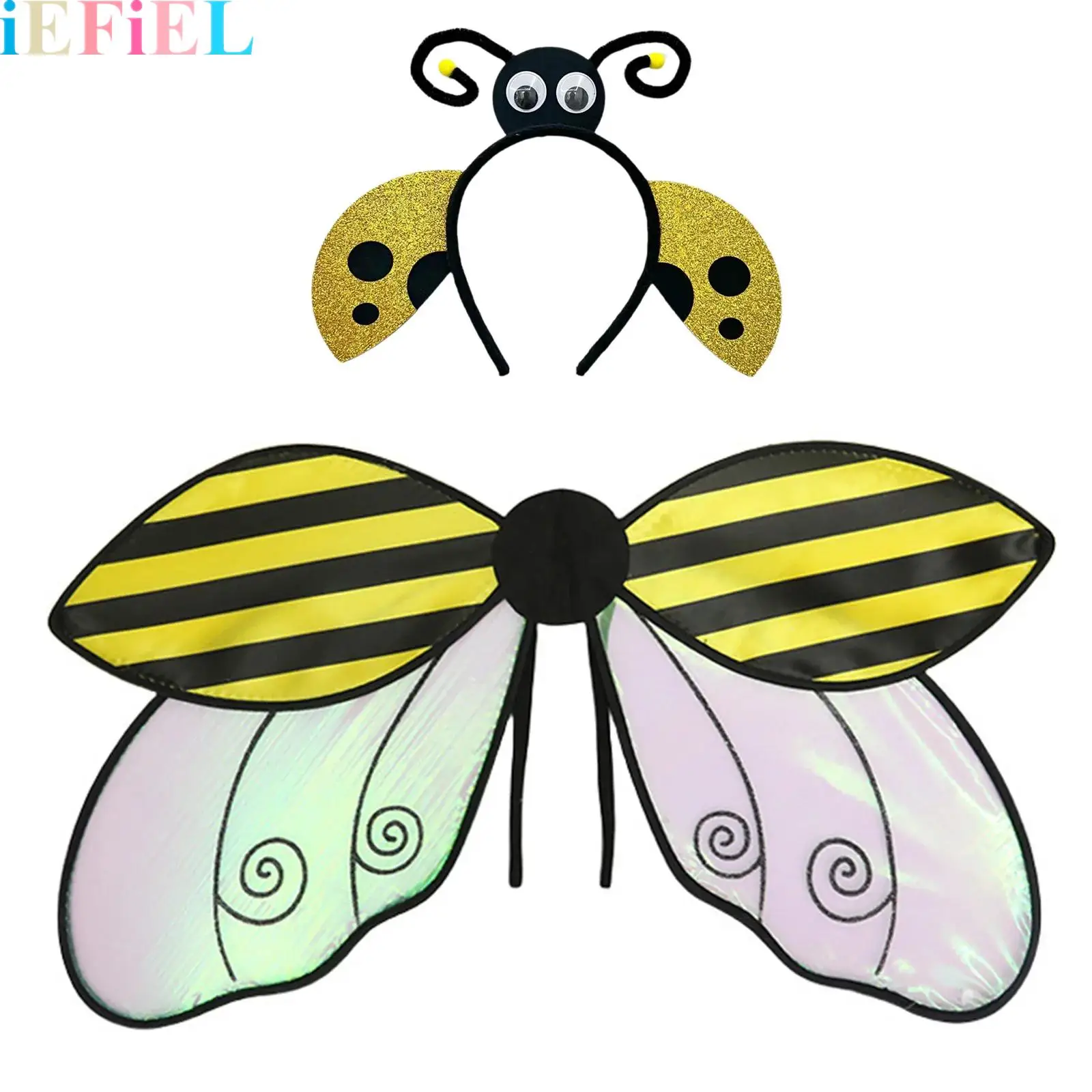

Halloween Cute Animal Bee Cosplay Costume Accessories Bee Cosplay Fairy Costume Angel Wings for Stage Performance