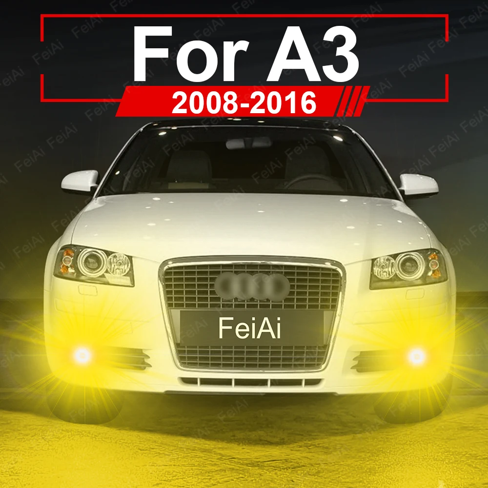 

LED Fog Light Bulb For Audi A3 8P 8V S3 RS3 Car Accessories 2008 2009 2010 2011 2012 2013 2014 2015 2016 Yellow White Dual Color