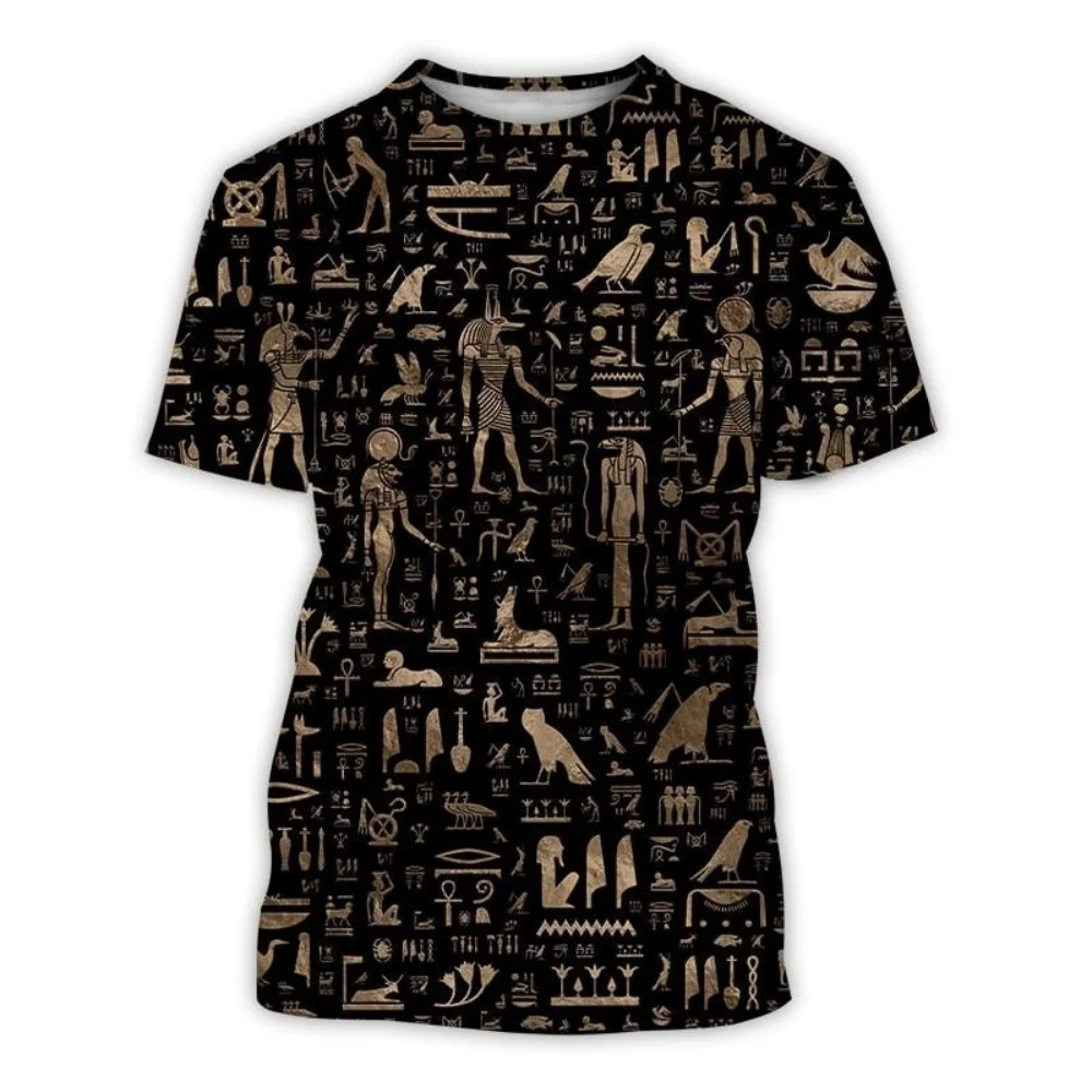 

Fashion T-Shirt Ancient Egyptian Ancient Egyptia 3D Printing Men's T-Shirts Short Sleeve Tee Shirts Streetwear Tops Men Clothing