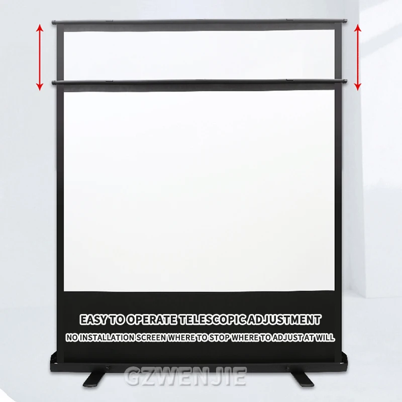 Portable 16:9 High-definition Foldable Single Stand Wall Mounted Dual Purpose Outdoor Office And Home Projection Screen