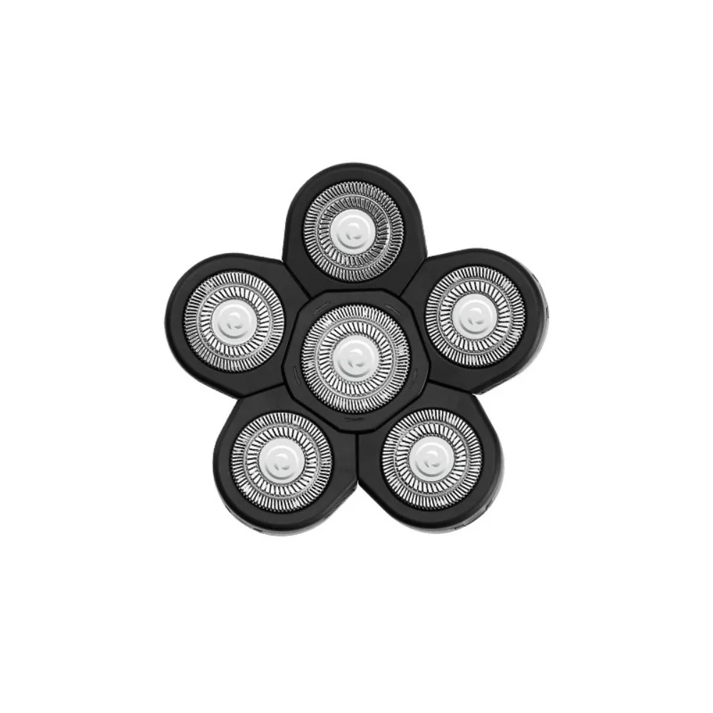 جديد 6 رئيس 6 رئيس ماكينة حلاقة استبدال شفرات استبدال رؤساء ماكينة حلاقة كهربائية رئيس الرطب والجاف ماكينة حلاقة كهربائية للرجال #4