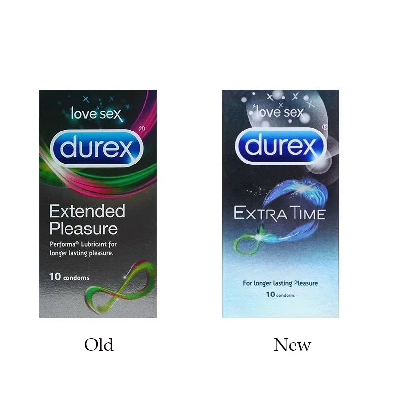 20/10pcs Durex Long-lasting Ultra Thin Penis Sleeve Intimate Extra Lubricated for Men Sex Products Cock Penis Sleeve for Men