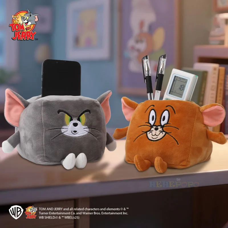 12 センチメートル面白いかわいいトムとジェリー携帯電話ベースぬいぐるみ変換シリーズかわいい漫画ぬいぐるみ人形