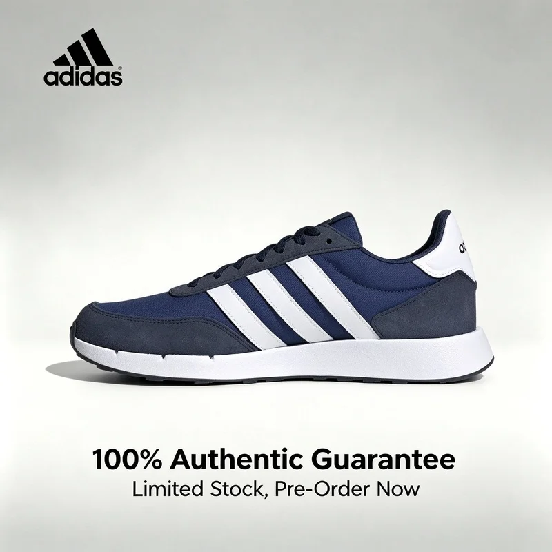 Adidas RUN 60S Men's and Women's Shoes, Comfortable, Stylish, Lightweight, and Cushioned, Sports Shoes JS3022