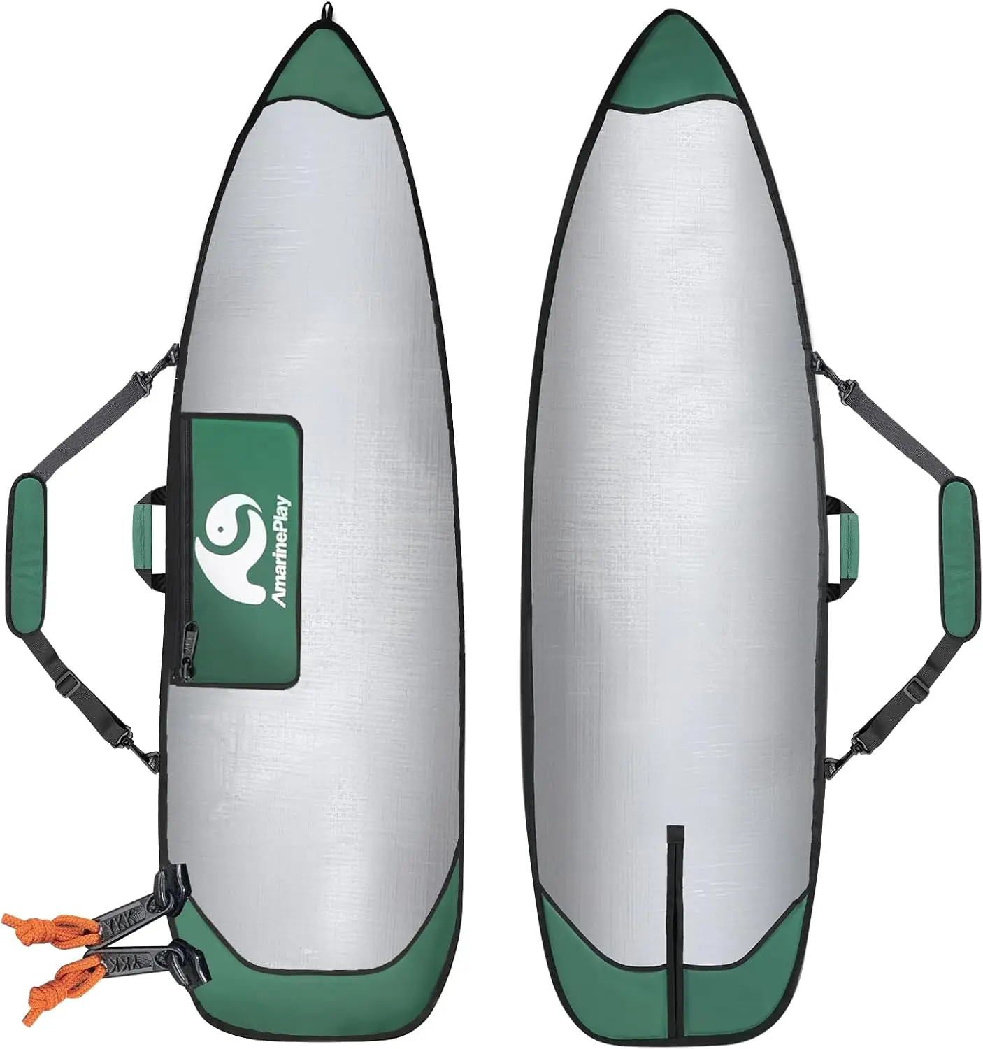 

Surfboard Day Bag 6'0"-10'0" Padded Shoulder Strap Fin Slot
