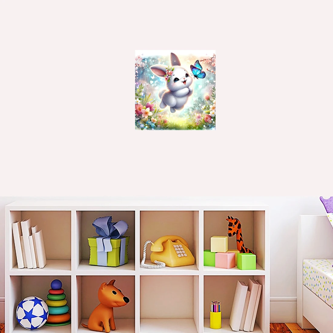 Three Ratels QMH56 lovely cartoon forest animal poster for room decoration bathroom tiles waterproof self-adhesive