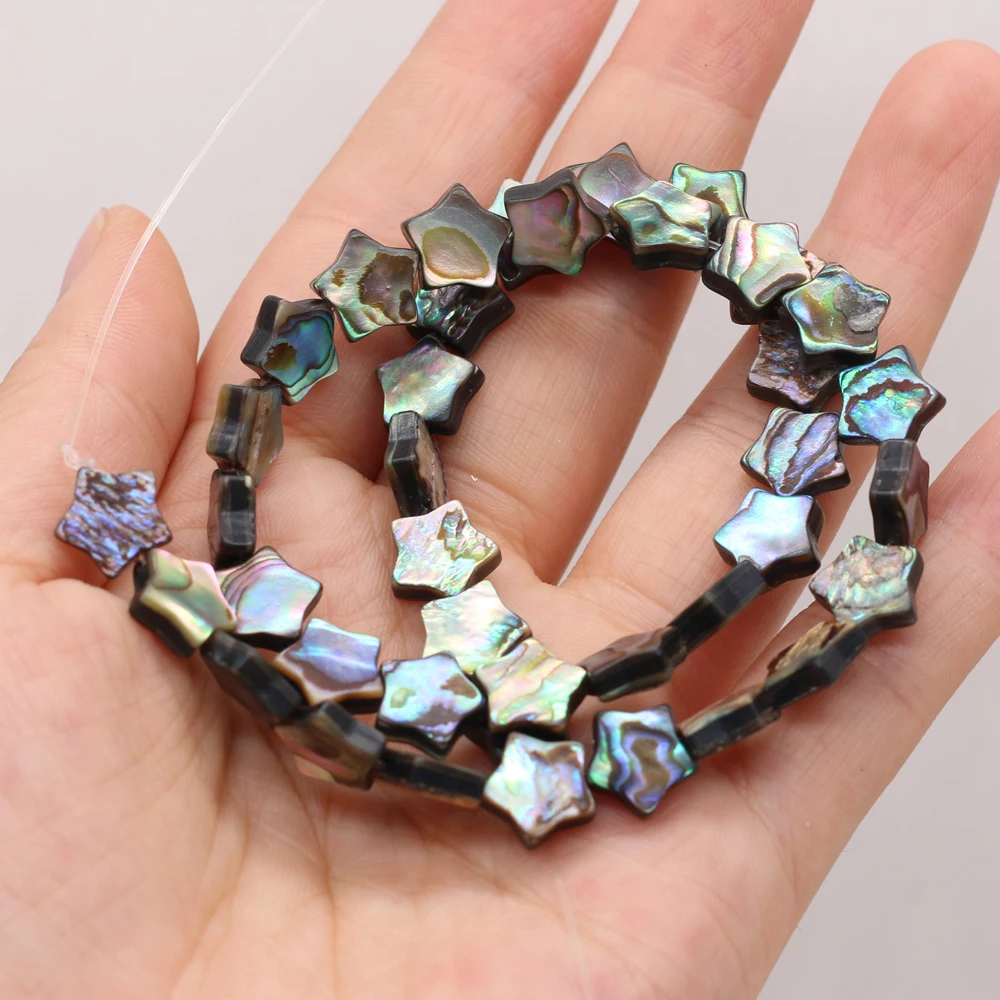 DIY Fünfzackige Sternperlen Abalone-Muschelperlen für Schmuckherstellung DIY Halskette Armband Ketten Ohrringe Zubehör – Detail 6