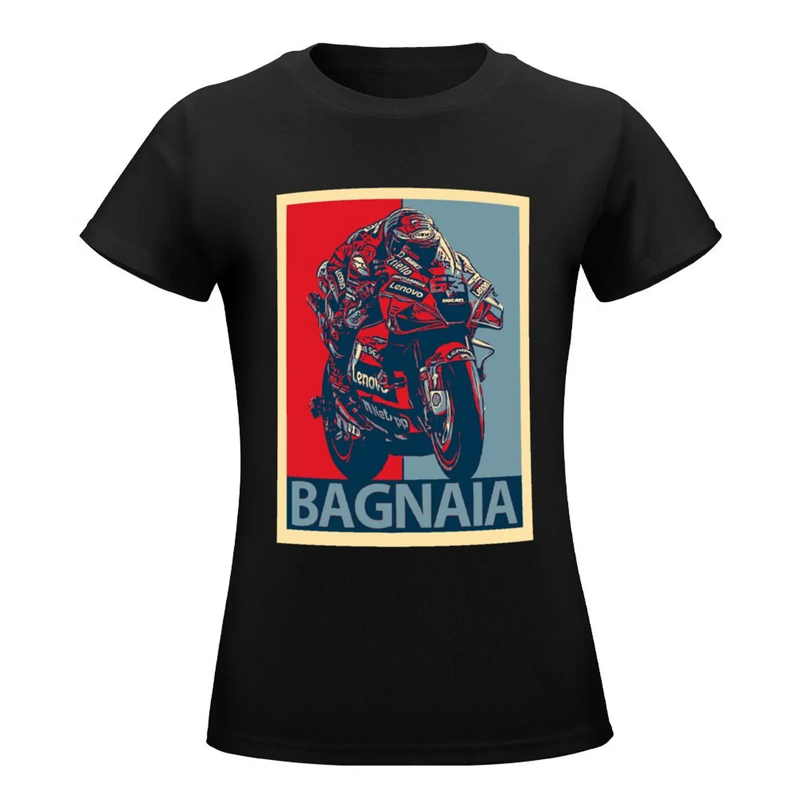 Francesco Bagnaia T-Shirt Blouse aesthetic clothes animal print shirt for girls tops Women's t-shirt