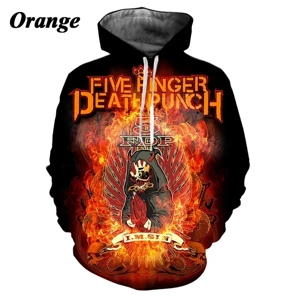 Five Finger Death Punch Hoodies 3D Print Hoodie men/women Long Sleeve Fashion Hooded Men Fashion Kids hoodie Y2K Unisex clothing