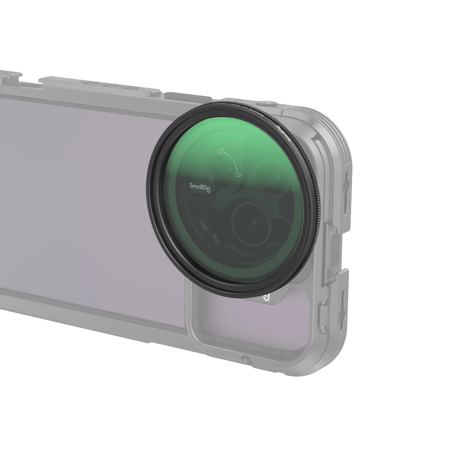 

SmallRig MagEase 52 мм Магнитный фильтр для телефона VND Фильтр ND2-ND32 (1-5 остановки) Водонепроницаемый устойчивый к царапинам для iPhone 52 мм 4215