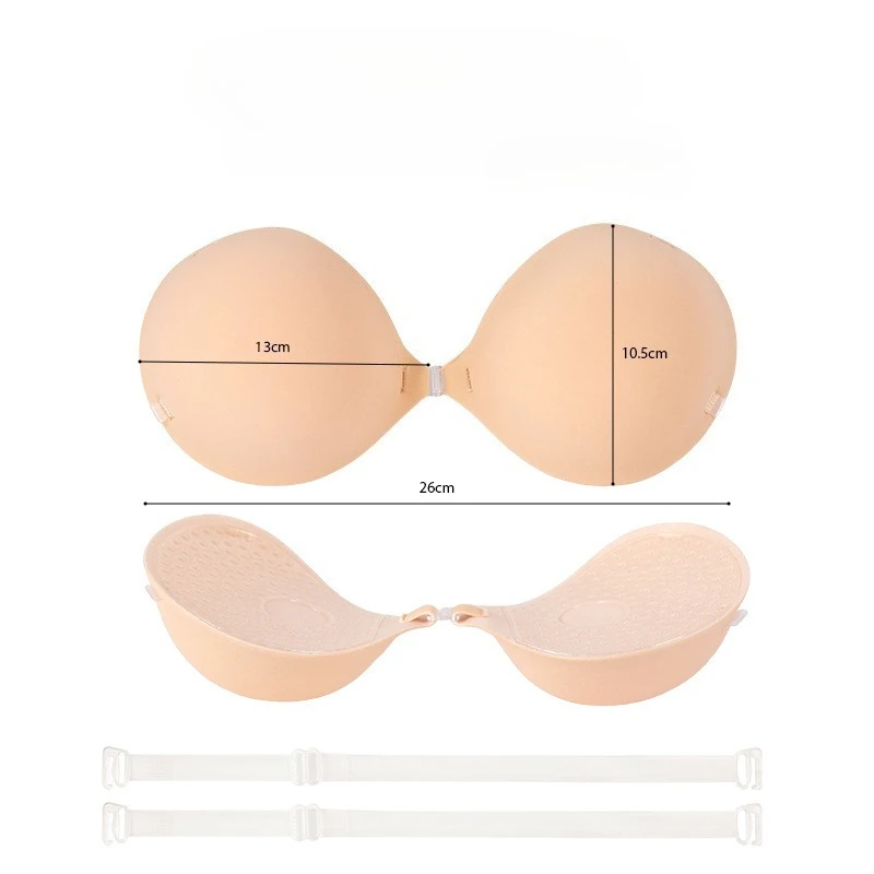 5CM Thickened Chest Sticker Invisible Silicone Bra Shoulder Strap for Women Silicon Push Up Lift Silicon Bra Nipple Tape Sticker view 6