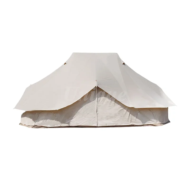 

Cotton Canvas Teepee Glamping Tent, Luxury Mongolian Yurt, Waterproof, Outdoor Bell Tent, Family Travel, Hiking, 6m