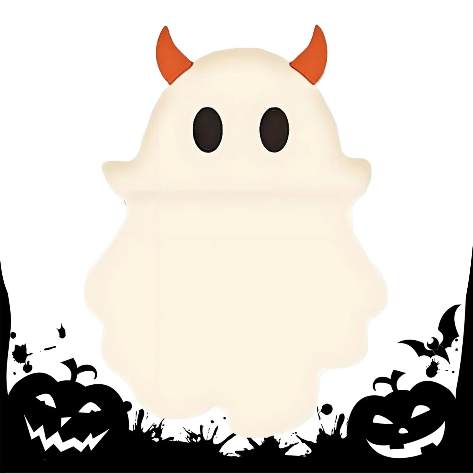 Mini Figurines For Phone Halloween Ghost Smartphone Figurine Halloween Mini Figure Peel-and-stick Decorations For Cell Phone