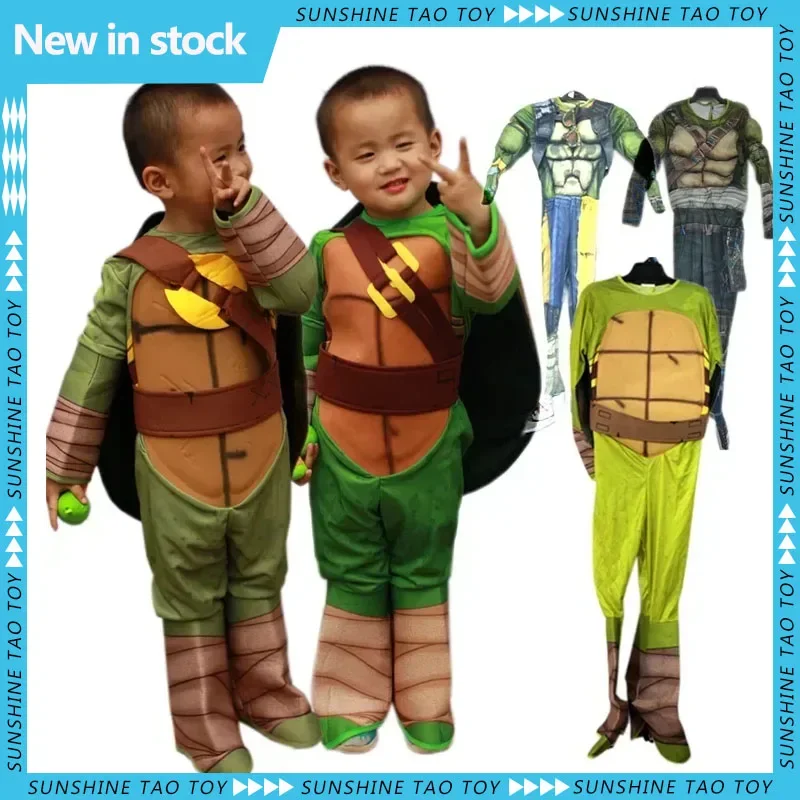 

Anime Halloween Children's Costume Cosplay Clothes Ninja Turtle Japanese Anime Turtle Role Play Stage Wear Gift For Kids