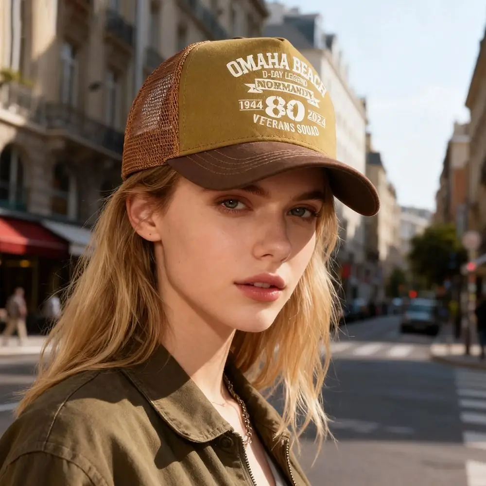 Fashion Summer Baseball Cap Mesh Breathable Letter Snapback Hat Adjustable Outdoor Visor Cap Couples