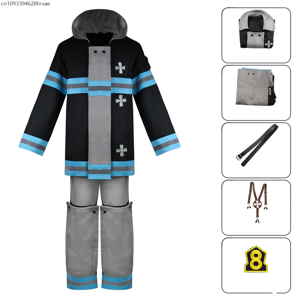

Anime Cosplay Costume Wigs Special Fire Brigade Uniform Suit Wig Headgear Halloween Costume 2025