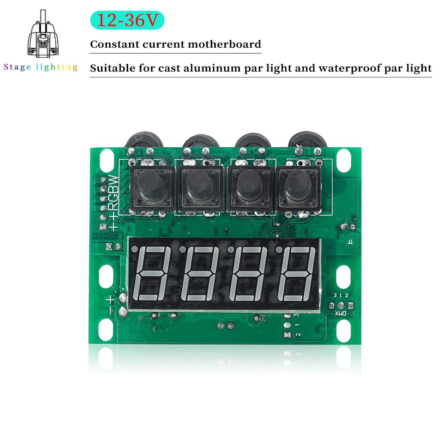 LED Par Light Motherboard for 18x18W/24x18W Aluminum Par Light or IP65 Waterproof Par Light stage Light Repair Spare Parts