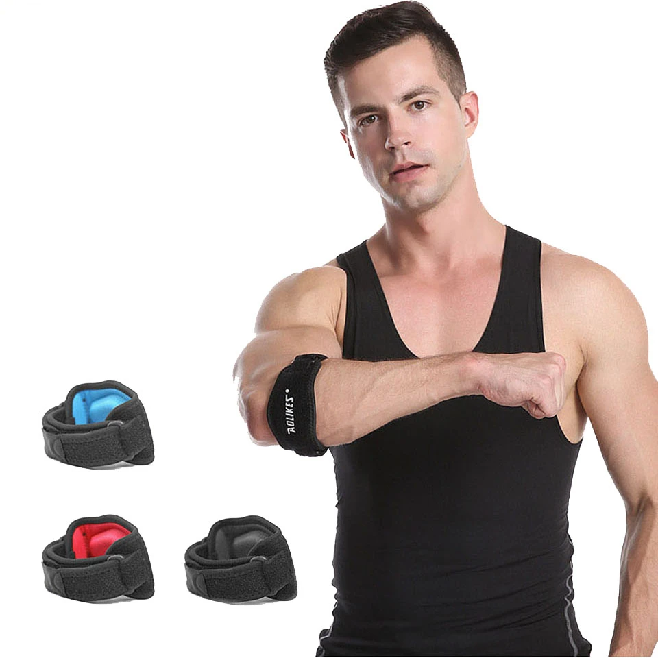 1PCS/2 PCS Adjustable Basketball Badminton Tennis Golf Elbow Support Golfer's Strap Elbow Pads Lateral Pain Syndrome Brace