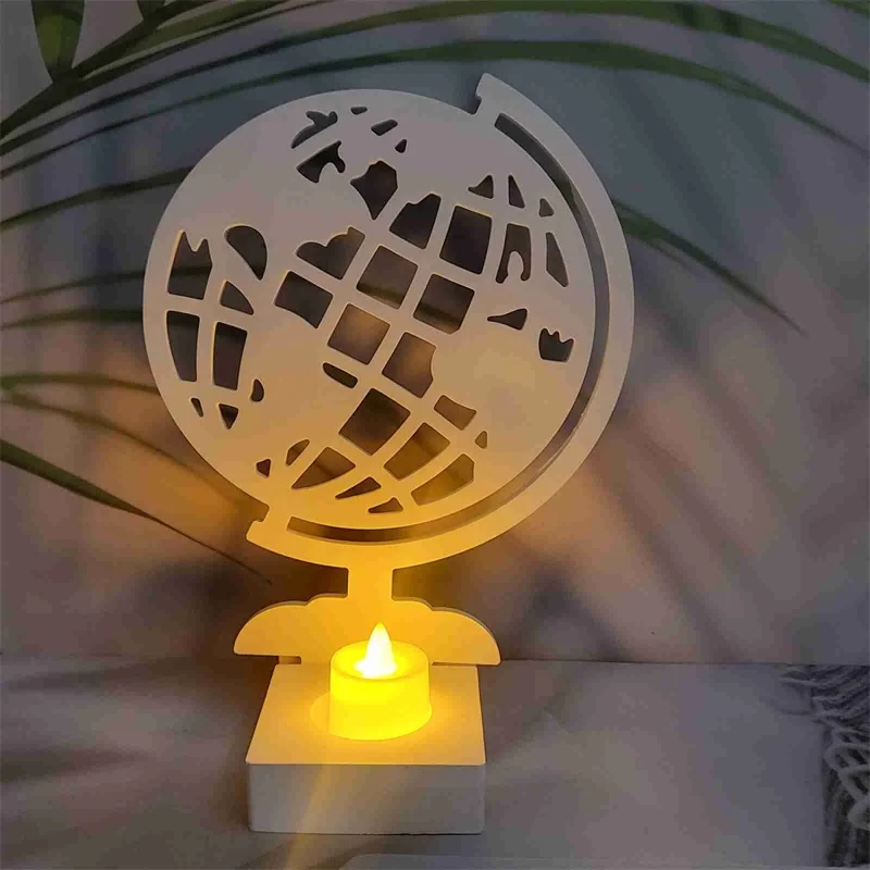 DIY Globe Candlestick Insert Silicone Mold Candle Holder Base Ornament Resin Epoxy Mold Home Handicraft Decoration Storage Tools