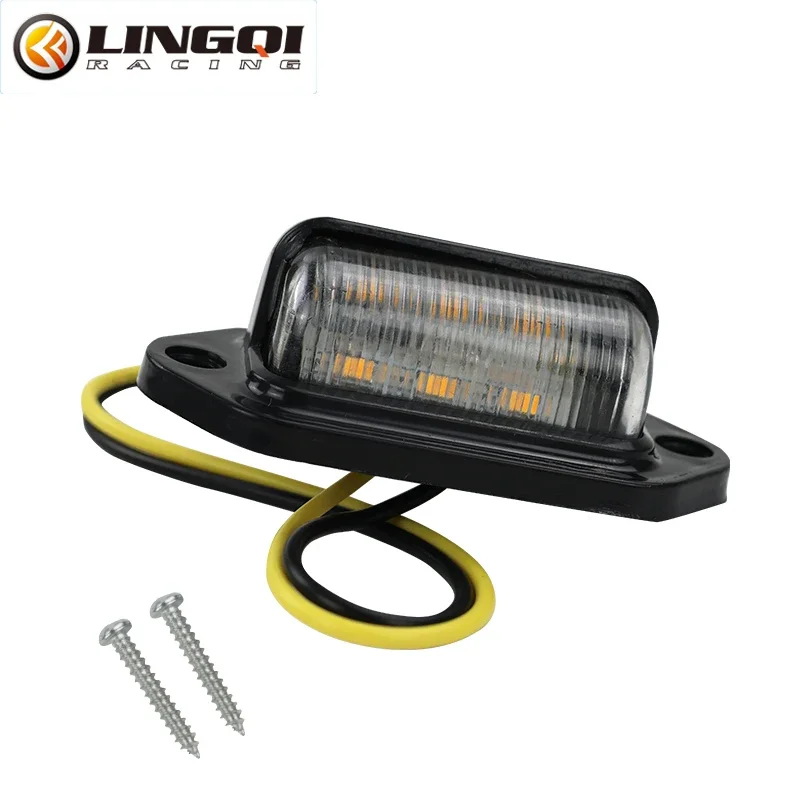 6 LED License Number Plate Light Taillight Lamp For Truck Trailer ATV UTV Car Universal Accessories